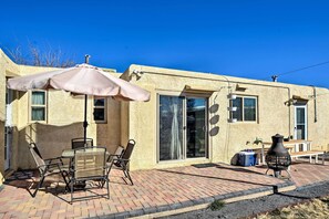 Relax on this vacation rental's patio.