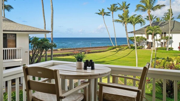 Poipu Kapili Resort #48 - Ocean View Dining Lanai - Parrish Kauai