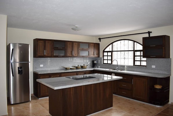 Our spacious, newly finished kitchen!