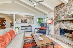Snuggle up in Front of the Warm Gas Fireplace