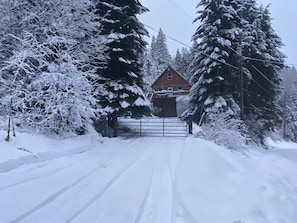 Throughout the winter, you can often wander through the snow right out the front door