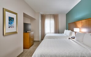 Drift to sleep in the comfortable beds.