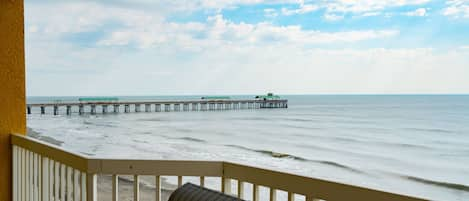 View of Folly Beach from the balcony.