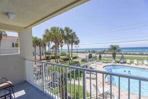 Balcony View of the Pool and the Gulf