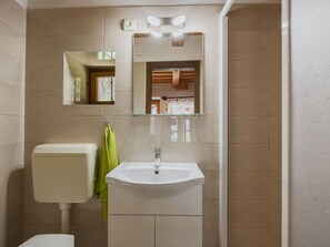 Bathroom, Bathroom Sink, Interior Design, Plumbing Fixture, Flooring, Sink, Wall, Floor, Tap, Plumbing