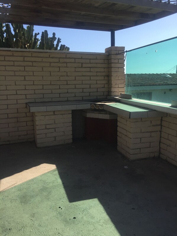 One of the barbecue