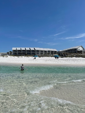 View from water. Walton Dunes Beachfront Townhomes