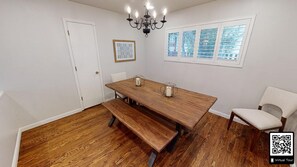 Dining area off Kitchen and living room