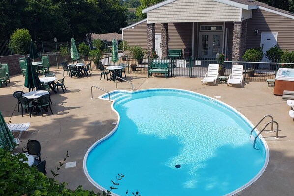 Neighborhood Pool Just Up The Hill.