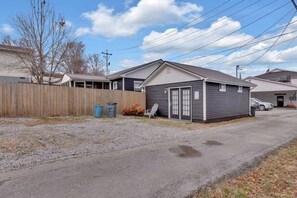 Front view of tiny home