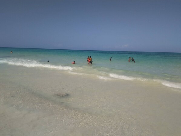 Lovely white sand and crystal clear warm water