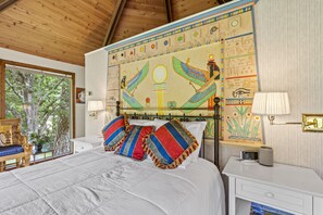 Egyptian Pharoah headboard and surroundings