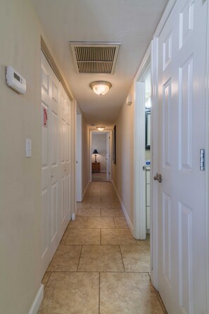 hallway in condo 