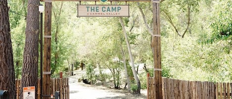 Welcome to Camp!  Gate entry
