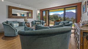 Hanalei Bay Resort #9123 - Ocean Mountain View Living Room & Lanai - Parrish Kauai
