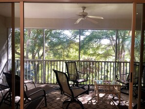 Lanai with south exposure and nature  preserve view