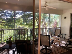 Lanai with south exposure and nature  preserve view