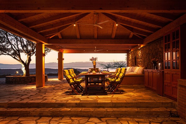 Exquisite outdoor dining area