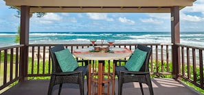 Hanalei Colony Resort F3 | Hanalei vacation rentals 6 - Hanalei Colony Resort F3 | Hanalei vacation rentals | The private lanai looks out over the ocean is the perfect place to have a meal