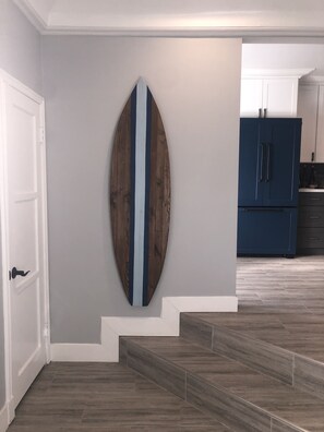 Entry way - Beachy themed home throughout!  