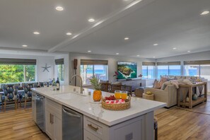 Open floor plan for entertaining large groups.  With incredible ocean views