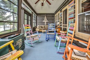 Blue Rocking Porch