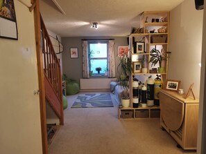 Dining area with Table folded away