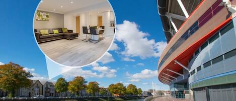 Hafan y Ddinas - Cardiff Holiday Apartment on Fitzhamon Embankment in City Centre