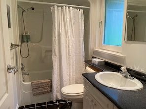 Full bathroom and tub