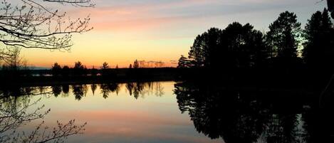 Sunset from deck