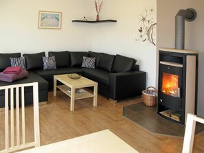Wood-Burning Stove, Furniture, Room, Property, Living Room, Hearth, Laminate Flooring, Floor, Product, Wood Flooring