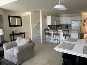 View into kitchen 