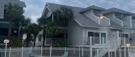 Pool and unit in background 