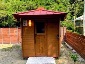 hut in the garden