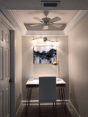 Work station located in Master bedroom