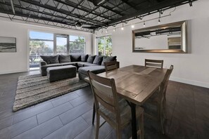 Living room and dining room 