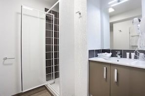 Get ready for your day in the bathroom.
