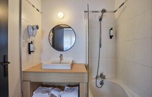 Get ready for your day in the bathroom.