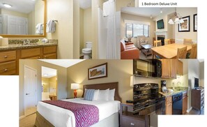 This collage is of the 1 BR deluxe unit.

