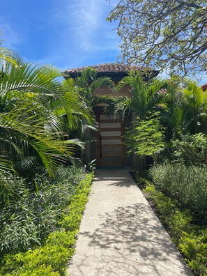 Garden enshrouded entrance