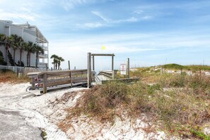 Beach access is a block away