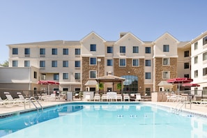 Lounge around the pool after a day of adventure.