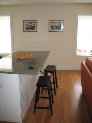 The kitchen island