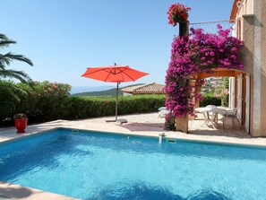 Water, Plant, Sky, Flower, Property, Building, Swimming Pool, Blue, Azure, Outdoor Furniture