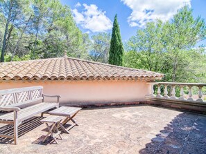 Cloud, Sky, Building, Plant, Tree, Wood, Shade, Natural Landscape, Outdoor Furniture, Cottage