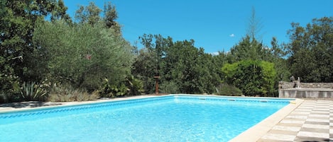 Water, Sky, Plant, Property, Blue, Swimming Pool, Azure, Rectangle, Tree, Shade