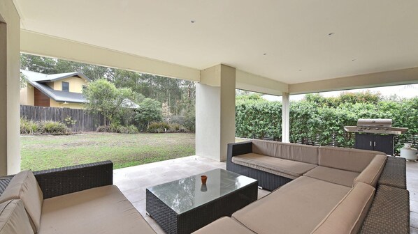 Outdoor Lounge with Entertaining Area & BBQ