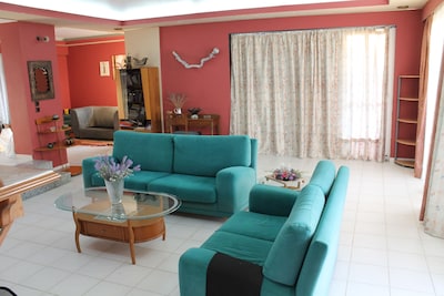 Large private room w/AirCon & bathroom by the sea!