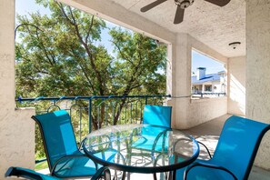 Covered patio offers the perfect spot to enjoy that afternoon beverage, away from the mid-day sun