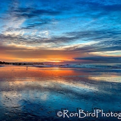 Sunset at Asilomar Beach in Pacific Grove